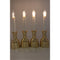 Bethlehem Lights Set of 4 Premium Cordless Window Candles-Polished Brass