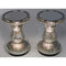 Set of 2 Lit Mercury Glass Pedestals with Mirror Inserts by Valerie