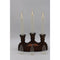 Bethlehem Lights 3 Tier Battery Operated Window Candle- Polished Bronze