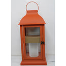 Home Reflections 23" In/Outdoor Lantern w/Color Morphing Pillar- Rust