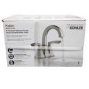 Kohler Kallan R24055-4D-BN Centerset Bathroom Sink Faucet Brushed Nickel