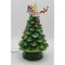 Mr. Christmas 16" Animated Ceramic Nostalgic Tree - White Santa Green