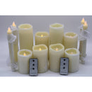 Home Reflections 12pc Ultimate Flameless Candle Set-Ivory