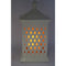 Indoor/Outdoor Flickering Flame Ceramic Lantern by Valerie- Ivory