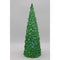 17" Illuminated Glistening Tree w/Clear & Color Morph Lights by Valerie- Green