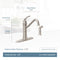 Moen Wetherly Mediterranean Bronze Single Handle High-Arc Kitchen Faucet with Sprayer Function (Deck Plate Included)