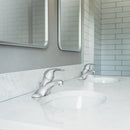 Moen Adler Chrome 1-Handle 4-In Centerset Watersense Low-Arc Bathroom Sink Faucet with Drain