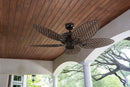 Harbor Breeze Tilghman II 52-In Bronze Indoor/Outdoor Downrod or Flush Mount Ceiling Fan (5-Blade)