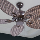 Harbor Breeze Tilghman II 52-In Bronze Indoor/Outdoor Downrod or Flush Mount Ceiling Fan (5-Blade)
