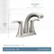Moen Graeden Spot Resist Brushed Nickel 2-Handle 4-In Centerset Watersense High-Arc Bathroom Sink Faucet with Drain