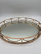 18" Mirrored Decorative Tray by Valerie Parr Hill - Rose Gold Colored