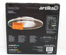 Artika Essence Disk 13 in. 1-Light Chrome LED Modern Flush Mount Light Fixture