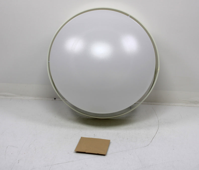Eglo Orme 16 in. 1-Light White LED Flush Mount